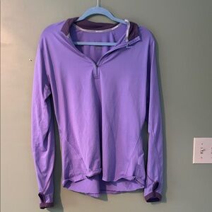 Nike Women's Lavender Quarter-Zip Hoodie